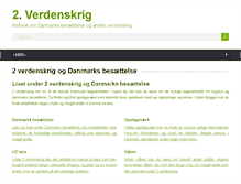 Tablet Screenshot of 2verdenskrig.dk